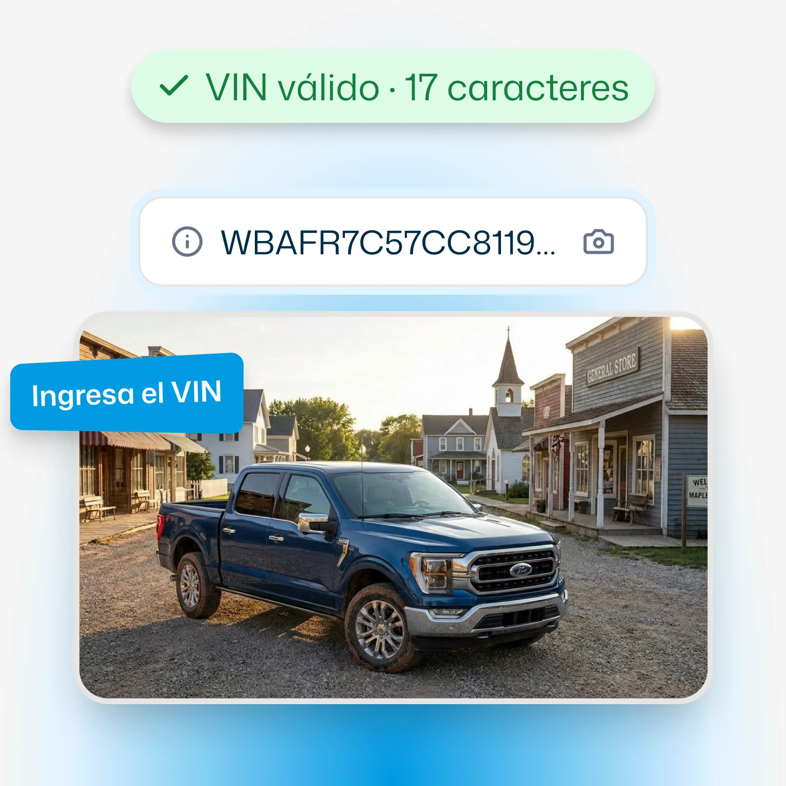 Ingrese el VIN o su placa