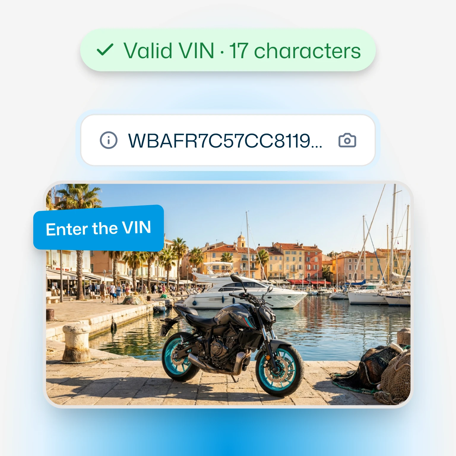 Enter the VIN or your license plate