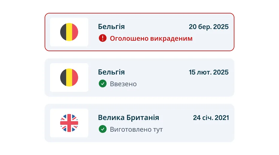 Перевірка на викрадення